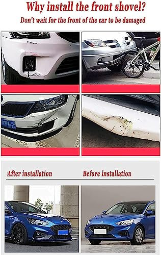 NUSHKE Auto Frontspoiler-Stoßfängerlippe für Golf 5 GTI 2003-2008, Antikollisions FrontstoßStange Splitter Diffusor Frontlippe Spoiler Protector,A/Glossy Black