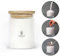 ANOUD Candle Special Bundle con Barattolo in Vetro Candela Candele di Sabbia Perle Granuli Sand Wax Pearled candle Pearl Decorative Polvere di Candela Pearls Granell 400g e 10 Wicks Stoppini