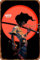 Afro Samurai Poster Retro Metallschild Vintage Blechschild für Cafe Bar Home Wanddekoration 30,5 x 20,3 cm