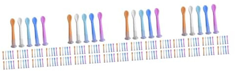 Gatuida 4 Set Di Comodi Bastoncini Per Lenti Set Di Strumenti Per La Pulizia Degli Alicatori Per Una Rimozione Sicura Delle Lenti 100 Pezzi * 4