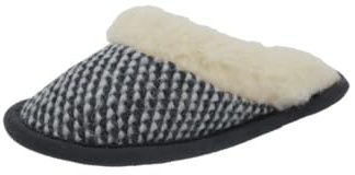Hollert Damen Hausschuhe/Pantoffeln aus Merinowolle Paula warme Hüttenschuhe aus Schafwolle Größe 38 EU, Farbe Grau