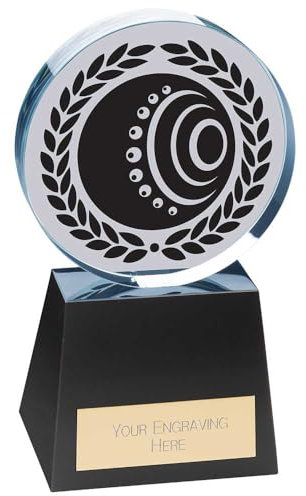 A1 PERSONALISED GIFTS Emperor Lawn Bowls Crystal Trophies