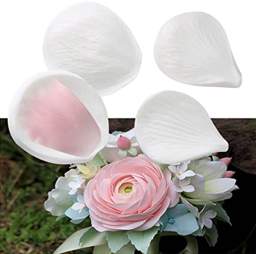 Pastoralist 4pcs/Set Fondant Floral Petal Veiner Silicone Mold Set Cake Decorating Set - Gum Paste Mold - Flower Making - Peony Rose Hydrangea