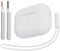 KOKOKA Silikon Hülle Schutzhülle Kompatibel für Airpods Pro 2/1 2023/2022/2019 mit Reinigungsset und Silikonband, Stoßfeste Weiche Schutzhülle Case für Airpods Pro 2nd/1st Generation, Weiß