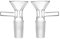 Glass Bowl Adapter Oil Burner, 18 mm, Pack of 2