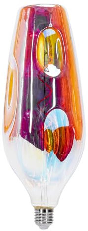 LED Deko-Leuchtmittel Spiral-Filament Glühlampe Alien konisch verspiegelt Sockel E27 4W CR110 1800K/Amber 250lm Ø110xH306mm