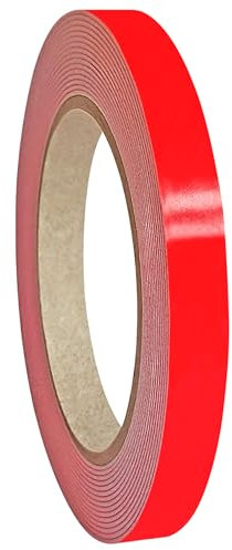 KLEBESHOP24 SPIEGELKLEBEBAND DOPPELSEITIG stark klebend | Universelles Montageband | 1 mm Dicke, 5 oder 50 m, Breite wählbar | Schaumklebeband für Holz, Glas, Metall, Kunststoff etc. / 19 mm x 5 m