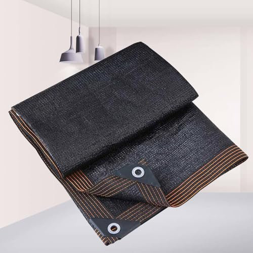 AuMarndi Filet Ombrage Extérieur Blanc Bache pour Pergola Voile Ombrage 5x4 Anti UV Bache pour Pergola Toile Ombrage Extérieur 5x5 Toile Pergola 4x3,black-2x2m