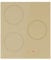 Klarstein Victoria Built-in Induction Hob - 3-Zone Induction Cooker, 6600W with Boosters, Slider Touch Control, Timer & Child Lock, Beige Ceramic Glass, Compact 45cm Design