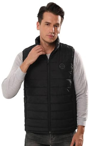 TYUIOP Heated Gilet for Men - Heated Vests Warm Vests Jacket Battery Dressing Gown Vest Down Jacket Vest with Power Bank Battery Powered Workwear Safari
