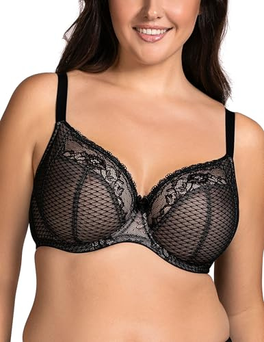 VIVISENCE Damen BH Mit Bügeln Floraler Spitze Und Verstellbaren Trägern Eleganter Und Komfortabler BH Für Optimalen Halt Und Femininen Look Perfekt Für Den Alltag
