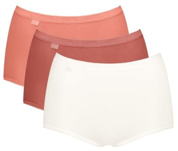 Basic+ Maxi 3 Pack Briefs Terracotta/Rust/White Orange M - 12