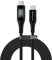 TECHGEAR USB C to USB C Charger Cable 2M 100W 5A LED Display PD Fast Charging Type C Cable Compatible with MacBook Pro/Air, iPad Pro 2024/Air, iPhone 16 Pro Max Galaxy S25 S24 Pixel 9 8 PS5 Switch -2M