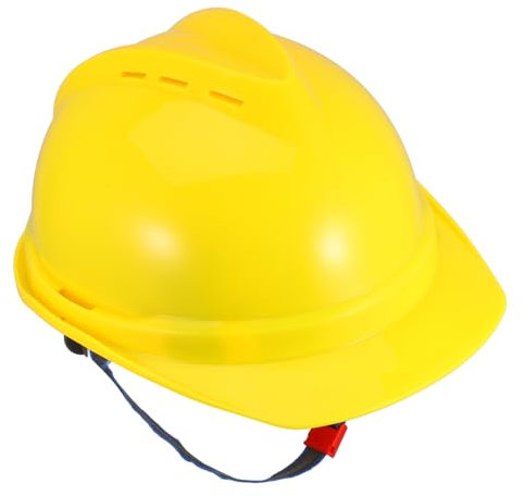 DOITOOL Gelber Schutzhelm Für Herren Und Damen Stoßfester Bauhelm Mit Atmungsaktivem Design Uv-Schutz Für Sommerliche Arbeitsbedingungen Leichter Kopf-Schutz Für Baustellen Und