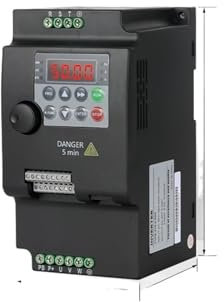 Variateur de Frequence AC VFD 1-Phase 220V/3Ph 380V Input to 3ph Output 220V/380V 0.75/1.5/2.2/4/5.5KWfrequency Converter Inverter for Control Motor(4KW 220V 1PH-3PH)