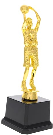 BESTonZON Coppa Premio Basket in Plastica Oro, Premio Leggero e Portatile Design Elegante, per Cerimonie di Premiazione e Feste Dell'asilo