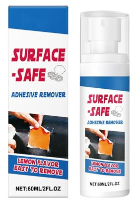 Adhesive Dissolver – Label Cleaner, Rapid Stain Eradicator | Gel Eliminates Marks, Gentle Liquid Restores for Tile Ceramic Vinyl Counter Furniture Office Equipment