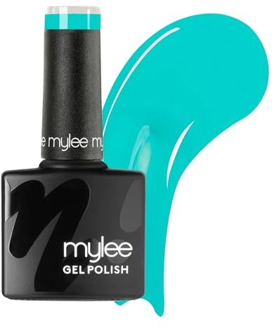 Mylee Gel Nail Polish 8ml [Teal Time] - Cloud Nine Collection - UV/LED Nail Art Manicure Pedicure for Professional, Salon & Home Use [Spring/Summer 2026] - Long Lasting & Easy to Apply