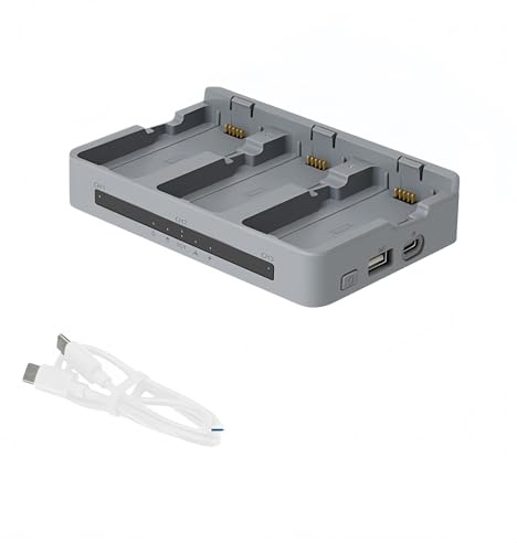 3-Slot Charger Compatible with DJI NEO 2 – PD 65W Fast Charge & Storage Mode for Drone Batteries, Travel & Field Use