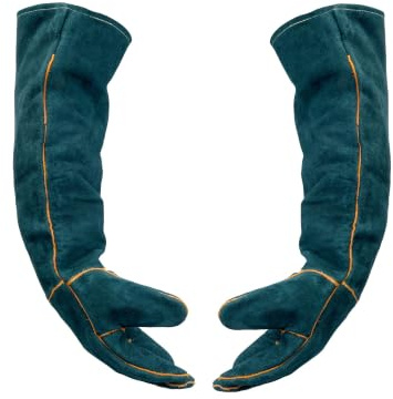 Bissfeste Handschuhe 60 cm Katzenhandschuh Vollarmschutz Extra lange Schutzhandschuhe bissfeste Handschuhe Tierhandschuh Für sichere Umgang mit Katzen Hunden Reptilien, Schutz vor Bissen und Kratzern