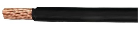 PFNHUIBDZ Cavo elettrico RV da 1/2 m 10 16 25 35 mm² Cavo in rame PVC Cavi elettrici rossi neri Unipolare intrecciato morbido(Black Cable 2m,35mm2)