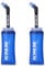 TRIWONDER Gourde Souple Pliable Flasque Running avec Longue Paille Bouteille d'eau Souple Poche Hydratation Réservoir d'eau Flacon pour Sport Utilisation en Extérieur (350 ML - 2 Pièces)