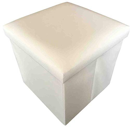 tex family Pouf Container POGGIAPIEDI Eddy UNITO Panna