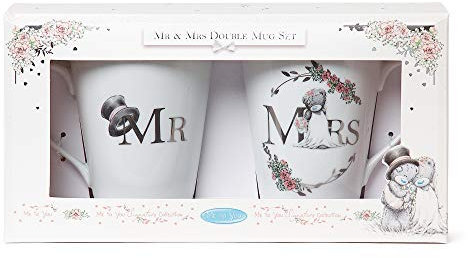 Me to You AGM01033 Tatty Teddy Mrs Mug Gift Set, Ceramic, White