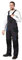 Leber & Hollman LH-FMN-B - Peto de trabajo para hombre (65% poliéster, 35% algodón, 270 g/m2, refuerzo de tela Cordura, con bolsillos para rodilleras)