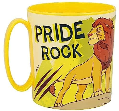 ALMACENESADAN, 2635; Taza microondas Disney Rey León; capacidad 350 ml; producto de plástico; No BPA