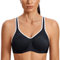 SYROKAN Women's High Impact Sports Bra Underwire Full Support Racerback Padded Running Bra Black 38G