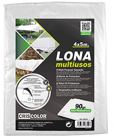 Criscolor LONA MULTIUSO 4X5M. BLANCA