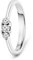 Miore Ring Damen 0.15 Ct Diamant Trilogie Verlobungsring aus Weißgold 18 Karat / 750 Gold, Schmuck