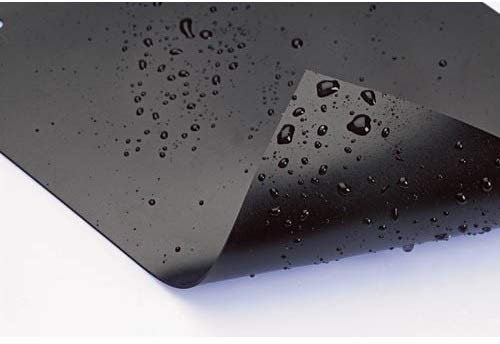 AquaKing PVC-Plane, schwarz, ungiftig, UV-Schutz, Stärke 0,5 mm, 4 x 3 m