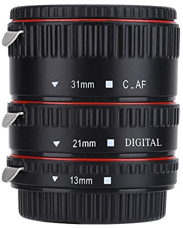 Sxhlseller Jeu de Bagues d'adaptateur d'objectif, Contacts électroniques en Métal, Mise au Point Automatique, Extension de Macro, Adaptateur de Lentille, Bagues de Tube pour