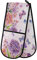 ZZXXB Spring Floral Butterfly Double Oven Mitt Heat Resistant Non-Slip Kitchen Gloves Extra Long 7 x 35 for Cooking Baking Barbecue Grilling