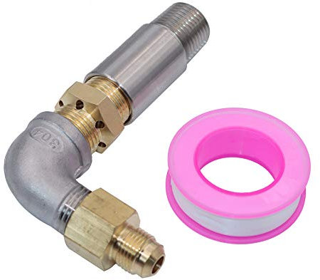 METER STAR Kit de Valve de pulvérisateur de Robinet de mélangeur d'air Propane de 1,27 cm pour Foyer, cheminées (Ensemble Maximum, Haute capacité 150 K BTU)