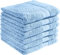 REDBEST Handtuchset, Frottierset 6er-Pack Chicago hellblau Größe 50x80 cm - saugstark, strapazierfähig, ideal für Reisen, Sport (weitere Farben)