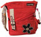 Macha Ethno-Handtasche aus Baumwolle mit bunten Drucken und Ledereinsätzen, aus Baumwolle und Leder, für Damen, Ethno-Look, bunt (Rot)