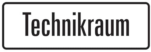 Dreifke® Aufkleber Hinweisschild, Technikraum, 120 x 350 mm Folie selbstklebend 350x120mm