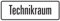 Dreifke® Aufkleber Hinweisschild, Technikraum, 120 x 350 mm Folie selbstklebend 350x120mm