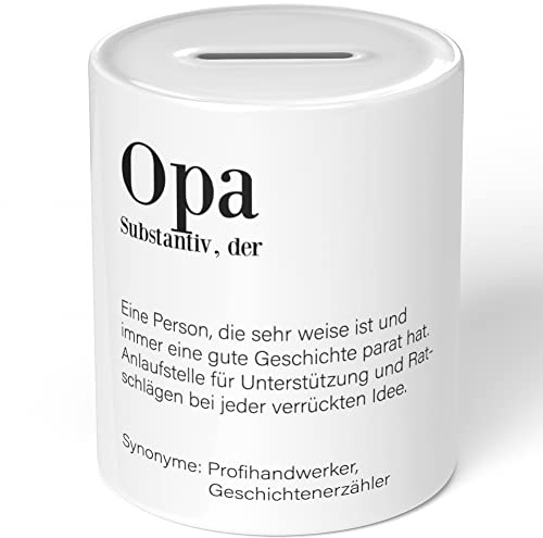 JUNIWORDS Spardose Sparbüchse, Definition: Opa (1003919)