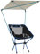 Ultraleichter Campingstuhl mit Sonnenschirm Sonnenschutz Gartenstuhl mit Sonnendach - Outdoor Camping Set mit 1270g - Strandstuhl Anglerstuhl mit Aluminiumgestell Farbe Navy