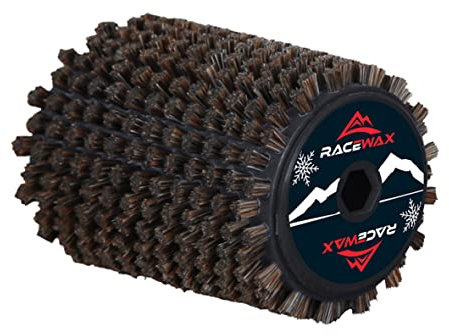 RaceWax Roto Bürste Rosshaar Rotorbürste Belagbürste Skiwachs Skiservice SpeedBrush 120mm