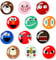 Funny Fridge Magnet - Refrigerator Magnet - Decorative Magnets for Whiteboard - Cute Glass Magnet for Locker Office and Kitchen (Emoji 1)
