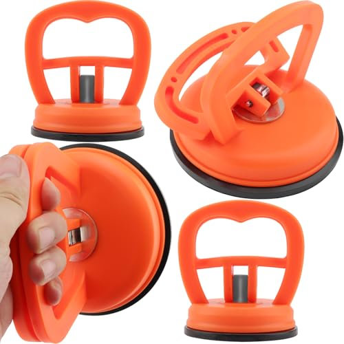 DAKFOOK Paquete de 4 extractores de abolladuras de coche, extractor de abolladuras de ventosa de 2 tamaños, potente kit de eliminación de abolladuras para reparación de abolladuras de coche, vidrio,