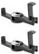 GVSAVY 2 Car Headrest Storage Hooks Car Seat Hooks Retainer Hooks 2 in 1 Punch Free Hidden Hooks Suitable for Handbags Cell Phones Keys Clothes (Silver)