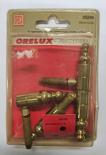 ORECA - CERNIERA ANUBA IN OTTONE LUCIDO14X94MM 2PZ