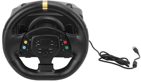 Dilwe Driving Force Racing Wheel, Driving Force Racing Wheel Universal Light Simulation Steering for