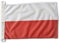 Flagge maritim von Polen, 45 x 30 cm, Billigflagge Polen, 30 x 45 cm Ringe